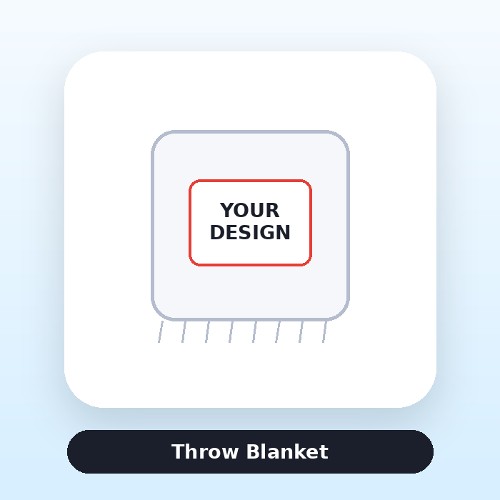 Throw Blanket ready for custom artwork
