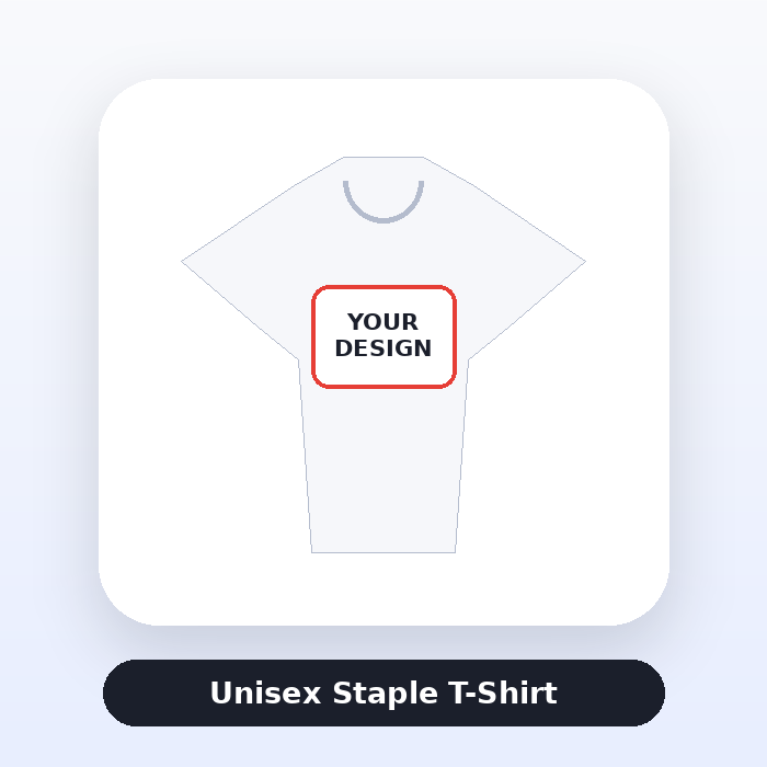 Unisex Staple T-Shirt ready for custom artwork
