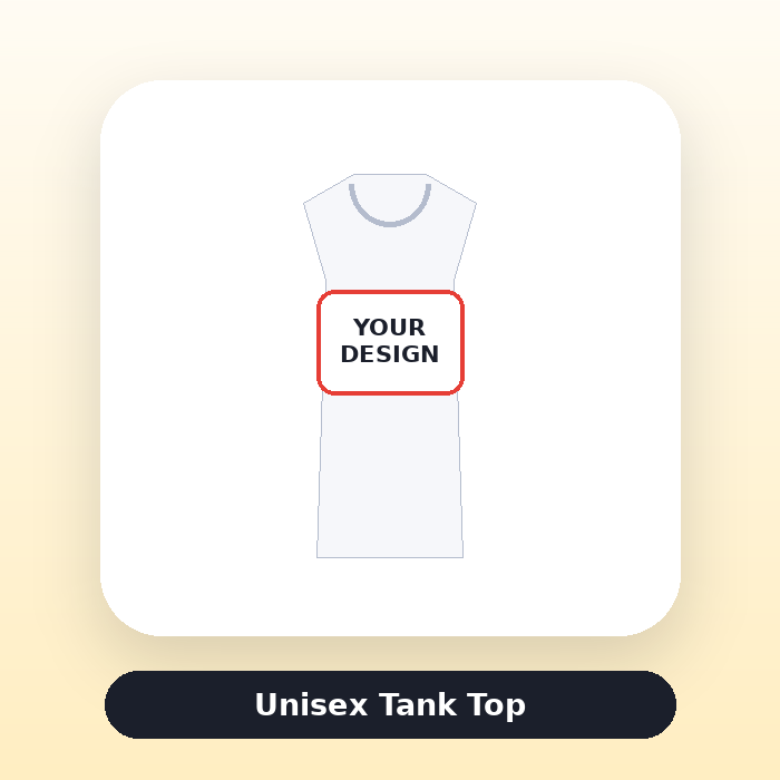 Unisex Tank Top ready for custom artwork