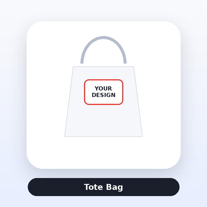 Tote Bag ready for custom artwork